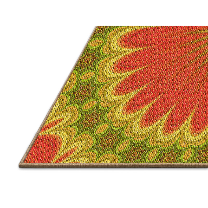 Performance Wool Abstract Indoor Rug, Rectangle 6' x 9'