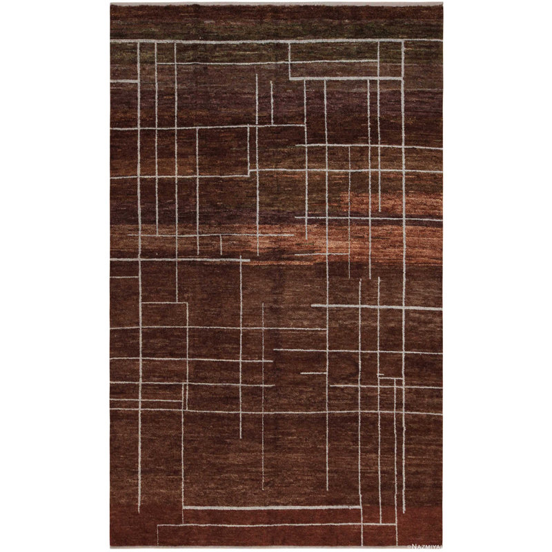 Modern Transitional Geometric Design Rug
