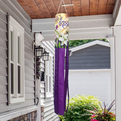 He Is Risen Lillies Windsock