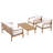 Outdoor 4-Piece Conversation Set With Cushions-111196323