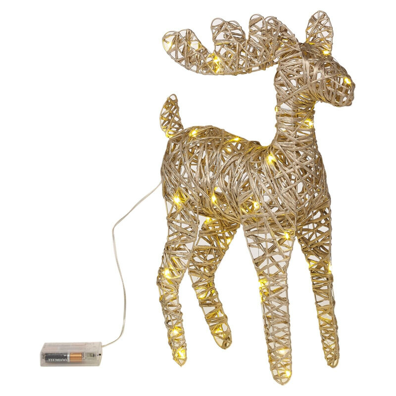 Christmas Decorative Accent, Metallic Gold, 60cm H x 15cm W x 36cm D