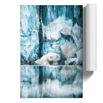 The Polar Bear Painting - Frameless Print