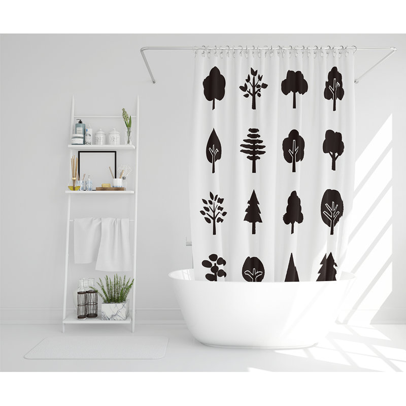 Ella-Rae 13 Piece Polyester Shower Curtain Set