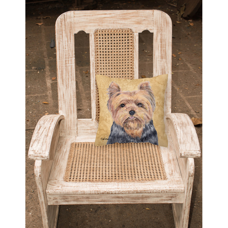 Coussin décoratif d’extérieur à l’intérieur yorkie
