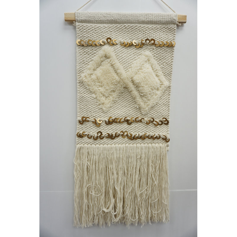 Suspension murale en laine avec accessoires de suspension inclus