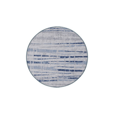 Machine Washable Blue Area Rug