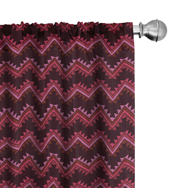 Rideaux 4 panneaux East Urban Home