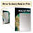 Emerald Green And Gold Abstract Waves III - Abstract Spirals Unique Mirror, Modern Large Wall Mirror, Printed Metal Art-789237171