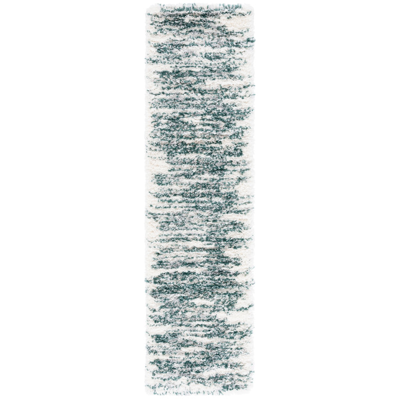 Tapis à poils longs Wawona, Tapis de couloir 2 pi 3 po x 8 pi