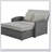 Wicker Rattan Double Chaise Lounge, 2-Person Reclining Daybed with Adjustable Back and Cushions, Free Furniture Protection Cover