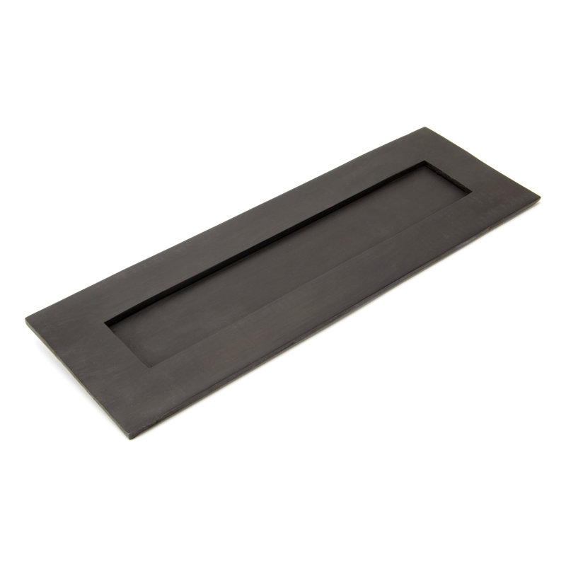 Letter Plate Door Accessory, Aged Bronze, 10.8cm H x 26.5cm W x 0.4cm D