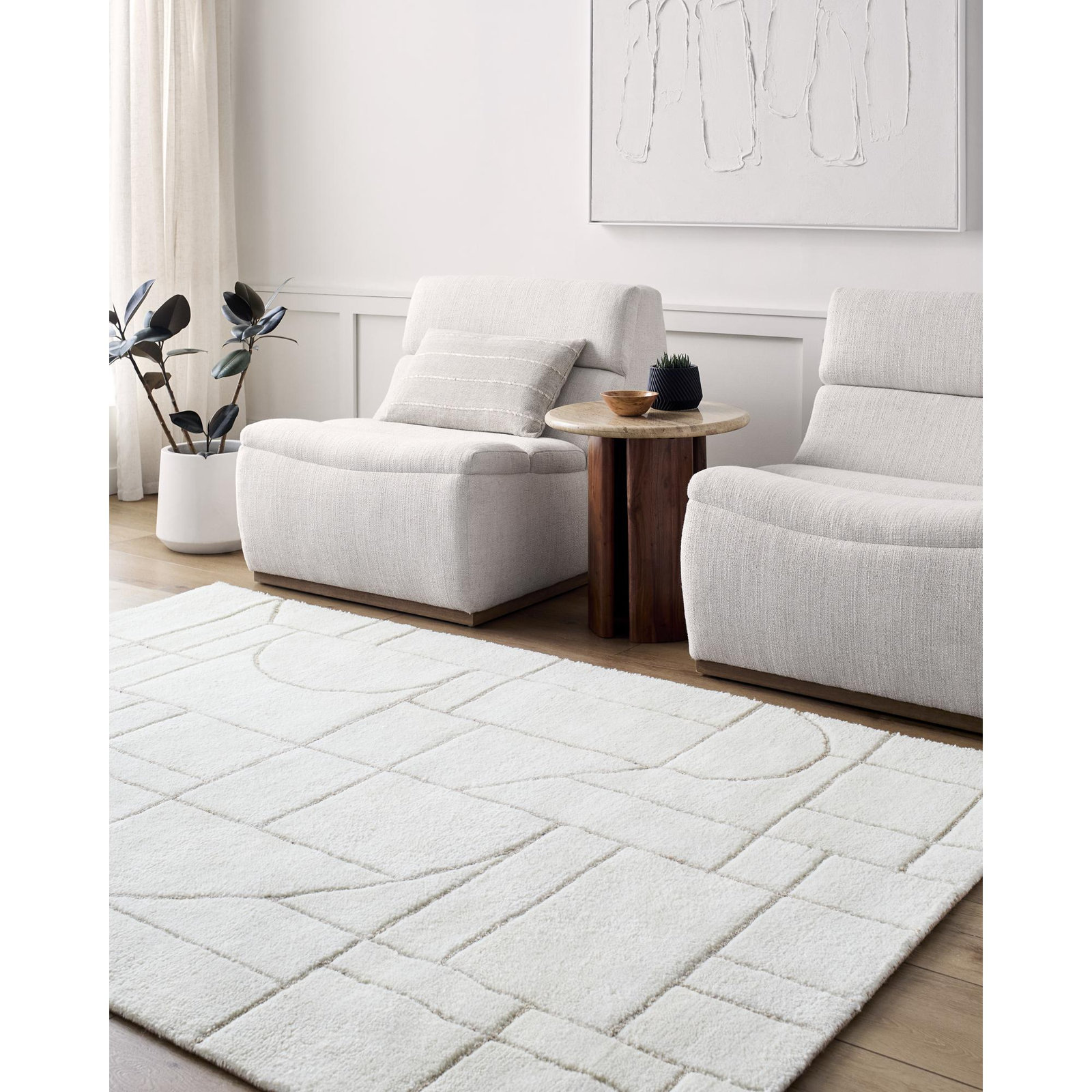 Lorette Hand-Tufted Wool Rug, Rectangle 8' x 10'