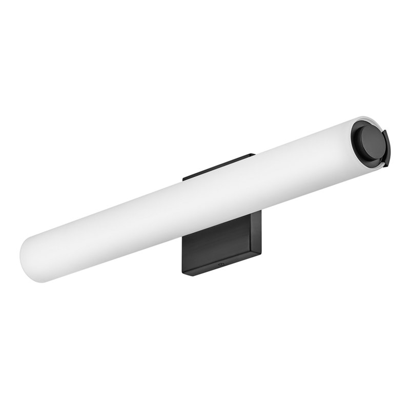 Barre d'éclairage de salle de bain 1 lumière DEL Aryon, Noir