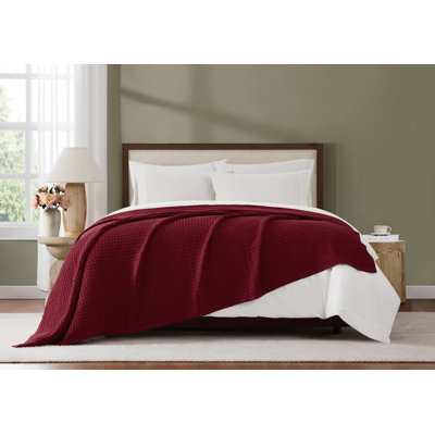 Brooklyn Loom Cotton Waffle Bed Blanket