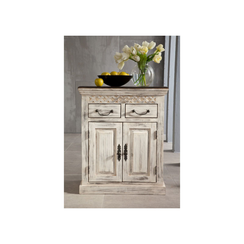 Castle Solid Wood 70 cm W Chest of 2 Drawers