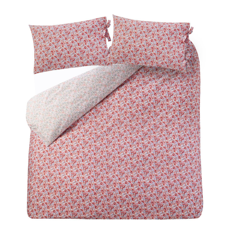 Cath Kidston Ditsy Archive Pink Duvet Cover Set Floral Themed Bedding Set, King Duvet Cover Set + 2 Standard Shams 