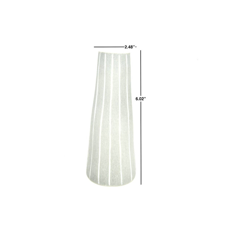 Vase de table, H 6 po x l 2,5 po x P 2,5 po, Vert