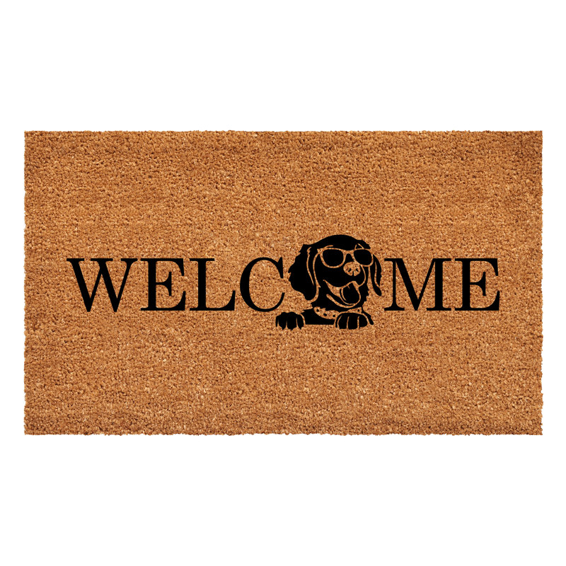 Tapis d'entrée et d'extérieur antidérapant Campisano Euphoric Welcome, L 17 po x L 29 po