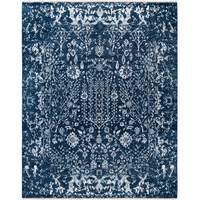 Overdyed One-of-a-Kind 8' 2" X 10' 1" Hand Knotted Area Rug