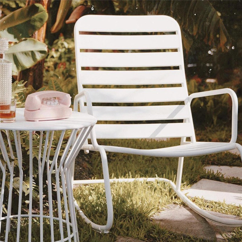 Ferri Steel Outdoor Chair, White