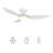 45"  3 Blade LED Smart Flush Mount Ceiling Fan with Remote Control and Light Kit Included