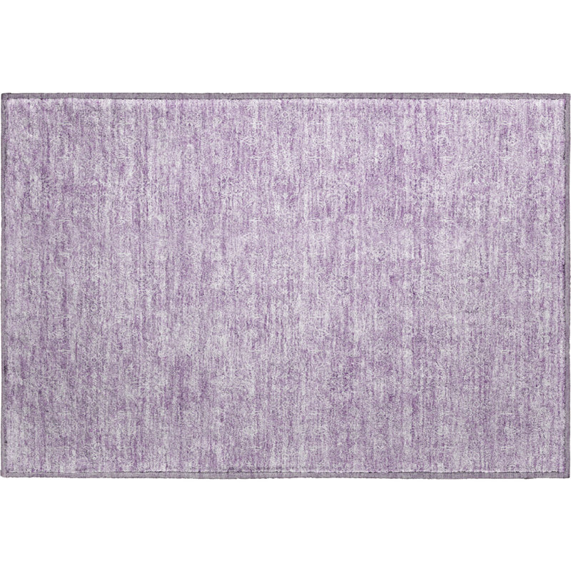 Premium Machine Washable Prisco Lavender Rug, Rectangle 1'8" x 2'6"