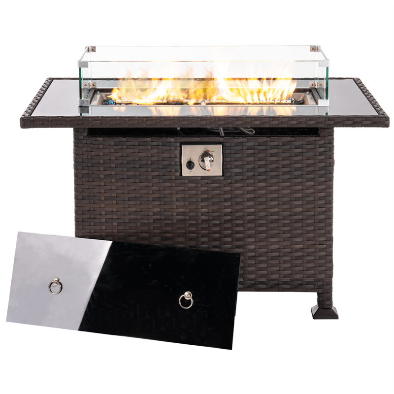 Foyer de table au propane pour l'extérieur