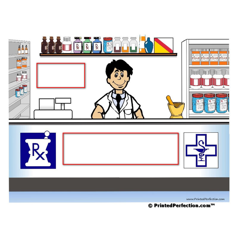 Pharmacien personnalisé - Porte-clés mâle, Oui