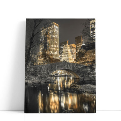 «Evening View of Central Park In New York City», reproduction d'art sur toile