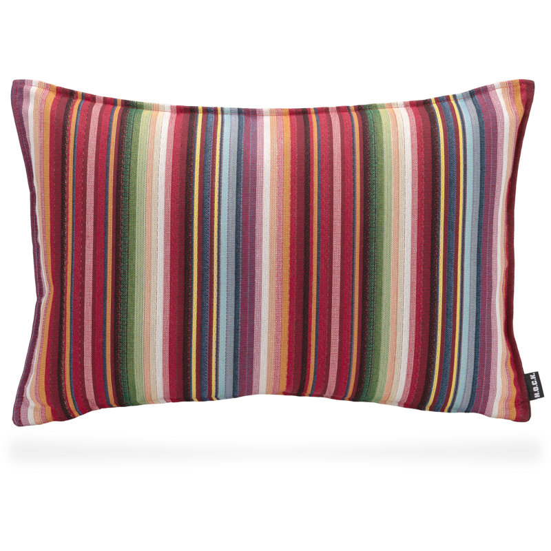 Blondie Striped Rectangular Throw Cushion, Blue, 40 x 60cm