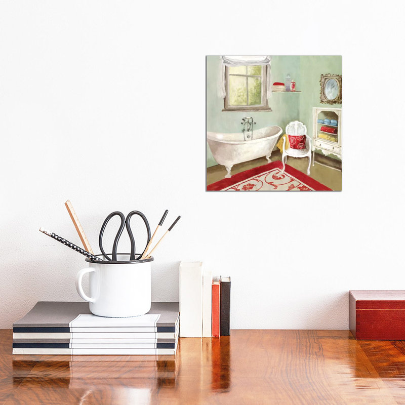 Tranquil Bath I by Allison Pearce - Wrapped Canvas Print, 30.48 cm H x 30.48 cm W