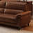 Brown Genuine Leather Modular Sofa cushion couch