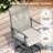 6-Person Patio Dining Set with 50" Round Dining Table and 6 PVC-coated polyester Swivel Dining Chairs-1195854443