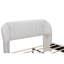 Structure de lit luxueuse à oreilles en velours | Lit plateforme avec lattes en bois robustes, aucun sommier requis, assemblage facile