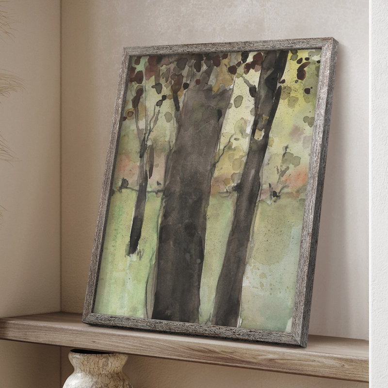 Under the Tree Confetti II Framed Print - Solid Wood, 15" H x 12" W