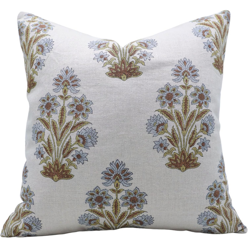 Housse de coussin Fab divine - impression de blocs rétro, Morpankh, H 24 po x l 24 po