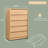 Maud Modern 5 Drawers Dresser for Bedroom, 45" Tall Dressers & Chests of Drawers w/Curved Profile Design-797997532