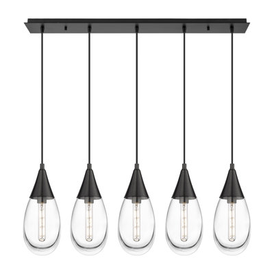 Luminaire suspendu grappe à 5 lumières Rameriz
