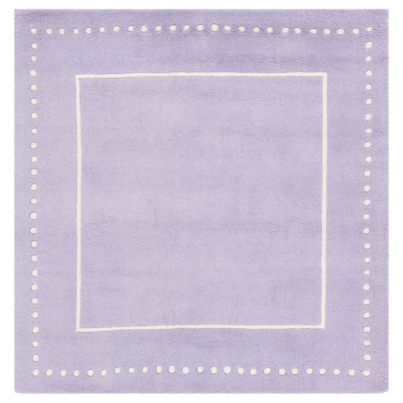 Cruz Hand Tufted Wool Solid Color Rug, Square 3'