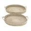 Ensemble de 2 plateaux d'appoint Brookhaven Seagrass