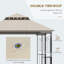 10 pi. L 10 pi. D Pavillon de jardin en acier
