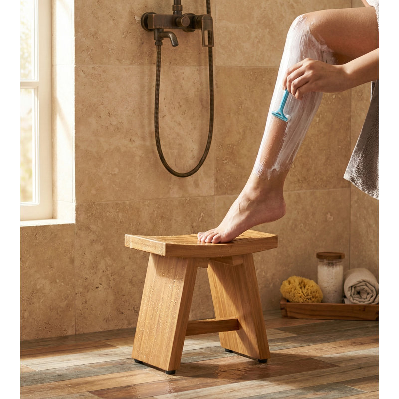 Asia® Teak Shaving and Washing Foot Rest