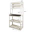 Étagère à pâtisserie à 5 niveaux avec tablettes de rangement pour cuisine, coin café, support pour micro-ondes, noir-1072729445