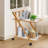 2 Tier Foldable Storage Rack Removable Floor Storage Rack for Bathroom Living Room-505021866
