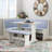 Kasdan Striped 5 -Person Upholstered Breakfast Nook Set with Hidden Storage-273961690