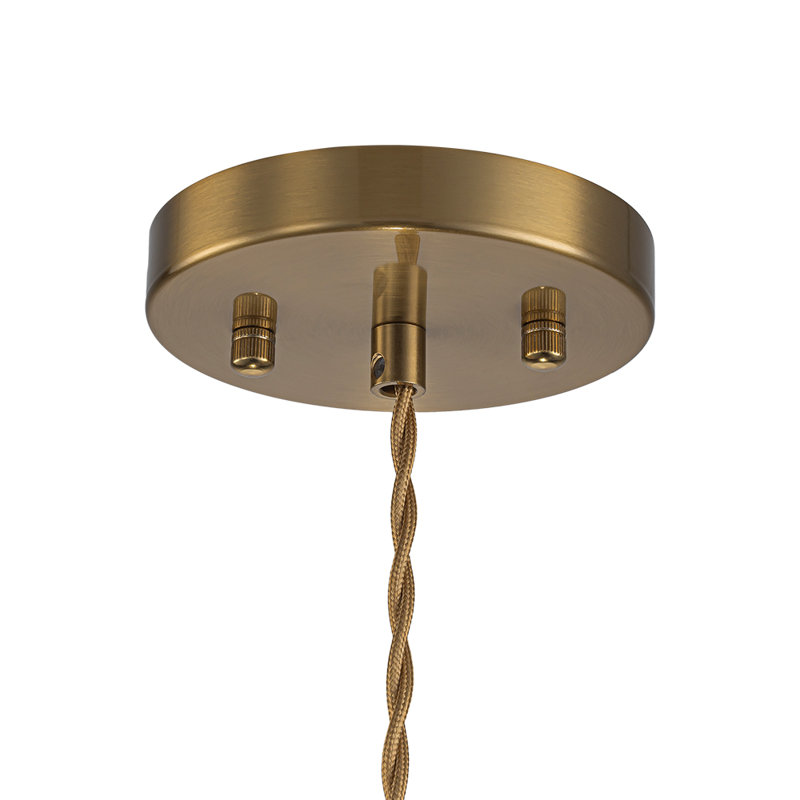 Vintage Single Light Cylinder-Shaped Ribbed Glass Pendant Light