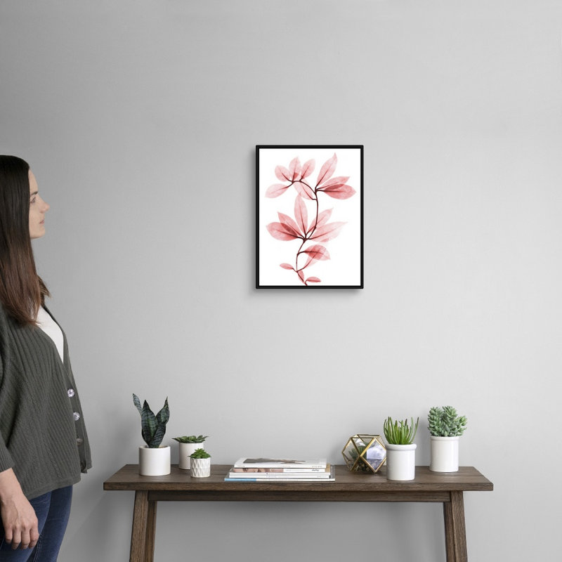 "Coral Wonder 1" par Albert Koetsier, reproduction d’art sur toile, Toile avec cadre noir, H 18 po x l 14 po x P 1,75 po