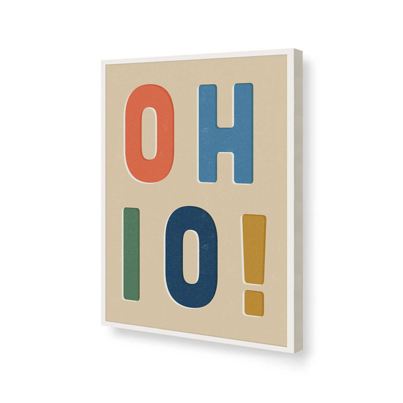 Oh! par Deny Designs, reproduction d'art, 24 x 18, Blanc, Impression encadrée