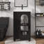 Meuble-lavabo moderne de 20 pouces avec porte en verre et tablette personnalisable-1408604672