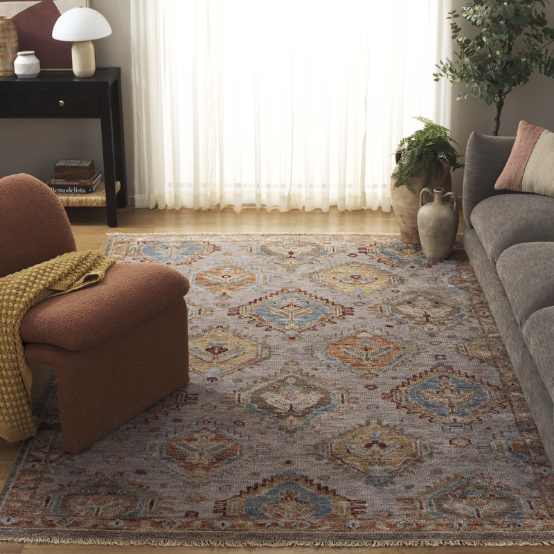 Samarkand 100 One Hundred Five Area Rug In Beige / Gold, Rectangle 6' x 9'